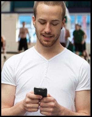 man using mobile banking